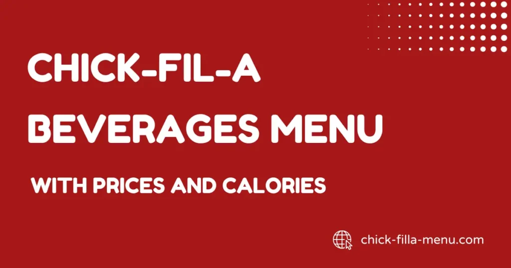 chick-fil-a beverages menu with prices